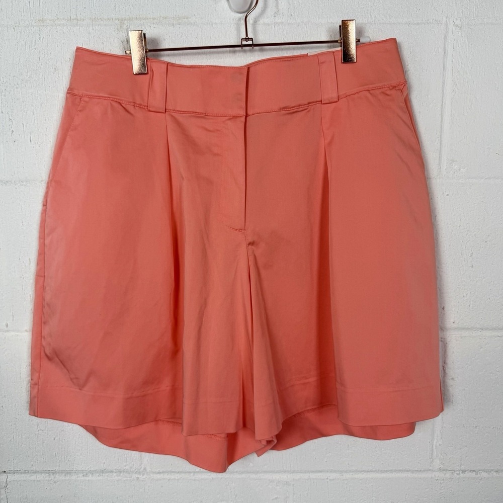 Lane Bryant‎ The Chino Collection Shorts Coral Pockets Travel Capsule Preppy 14